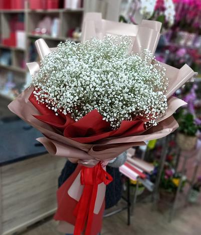 Букет цветов из: Гипсофила в Новосевастопольском
